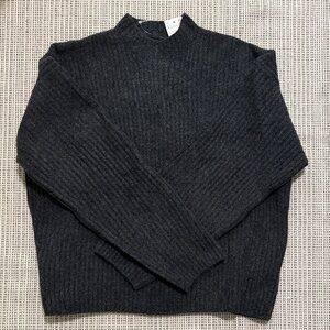 Women Souffle Yarn Mock Neck Sweater